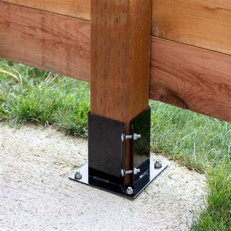 square metal post brackets|metal brackets for 4x4 post.